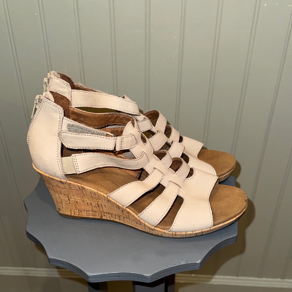 Womens Rockport Briah Gladiator Wedge Sandal‎ size 8.5